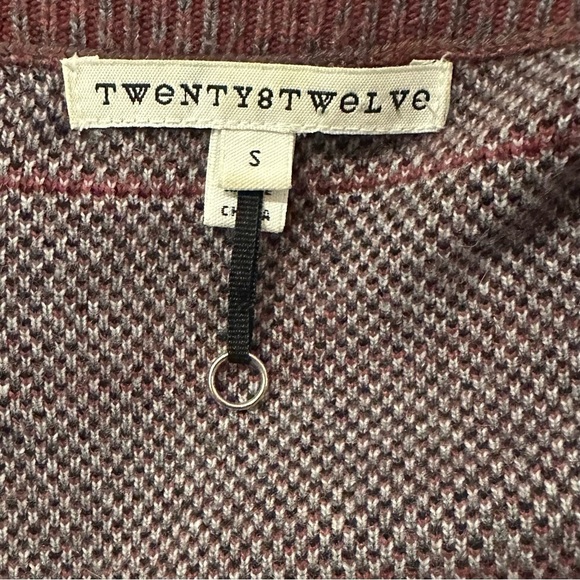 Twenty8Twelve S Miller Sz Small Lyric Printed Sweater Coat Cardigan Birds Anchor - Picture 6 of 7